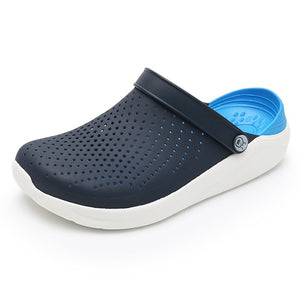 2019 Men Sandals Crocks LiteRide Hole Shoes Crok Rubber Clogs For Men EVA Unisex Garden Shoes Black Crocse Adulto Cholas Hombre