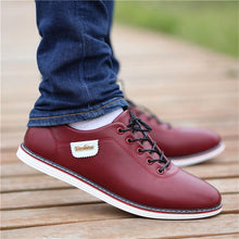 Load image into Gallery viewer, 2019 Fashion Loafers Walking Footwear Tenis Feminino Outdoor Breathable Sneakers Men&#39;s PU Leather Business Casual Shoes for Male
