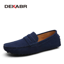 Load image into Gallery viewer, DEKABR Size 49 Men Casual Shoes Fashion Men Shoes Genuine Leather Men Loafers Moccasins Slip On Men&#39;s Flats Male Driving Shoes
